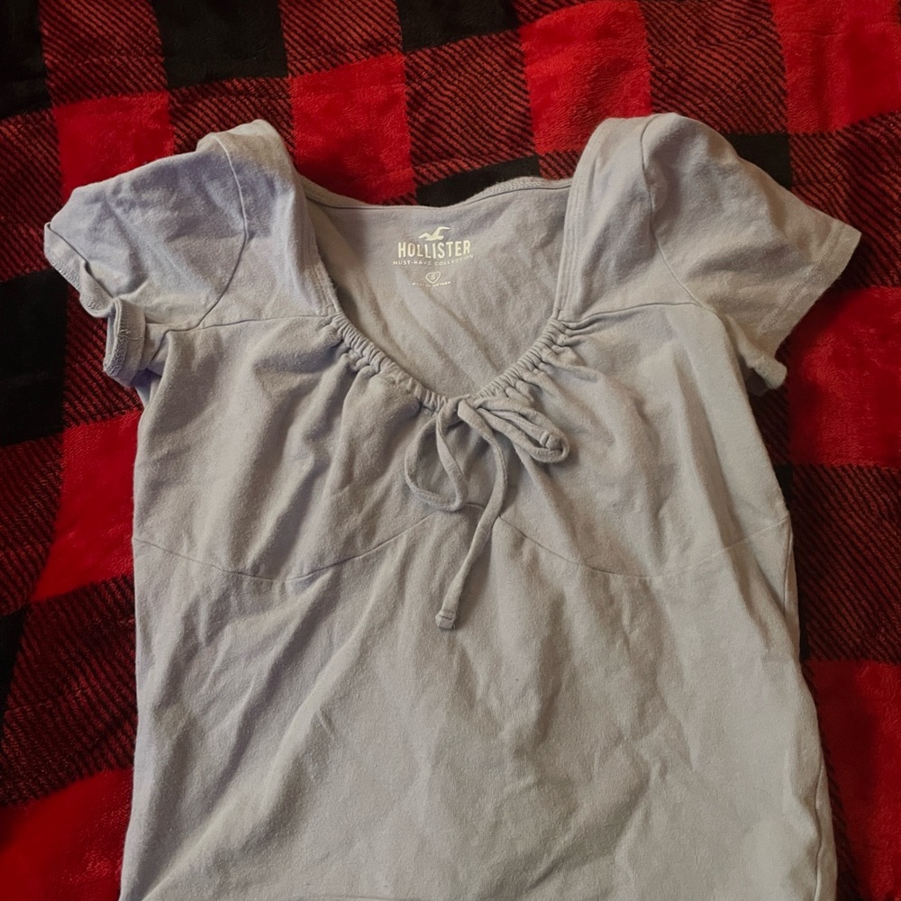 light purple crop top